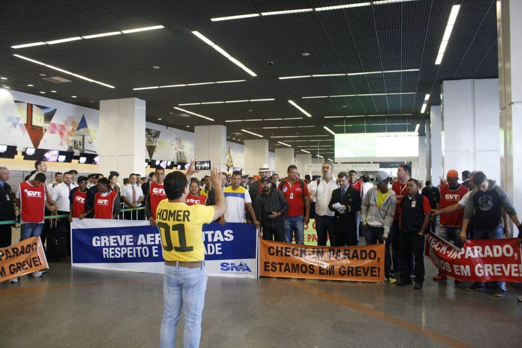 Paralisação Campanha Salarial 2015_2016 no Aeroporto de Brasília