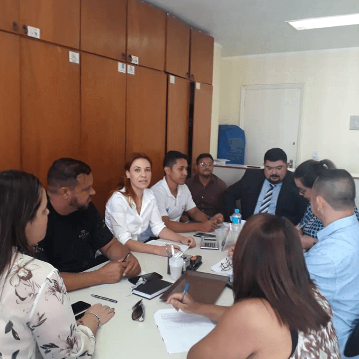 Reunião entre direção do SNA e empresa Gol Linhas Aéreas na subsede de Brasília do Sindicato Nacional dos Aeroviários