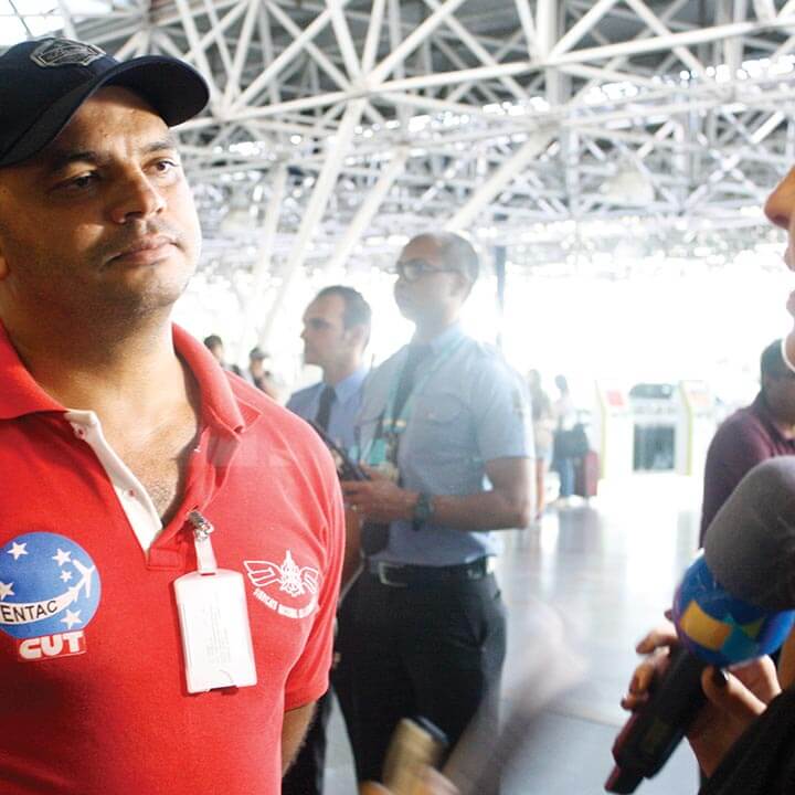 Sindicato nos aeroportos | Entrevista do diretor Carlos Geison à TVT | Aeroporto Internacional de Brasília Juscelino Kubitscheck | Sindicato Nacional dos Aeroviários